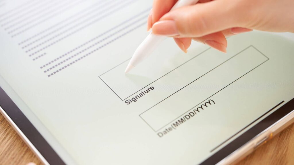 firma electrónica en un contrato de alquiler